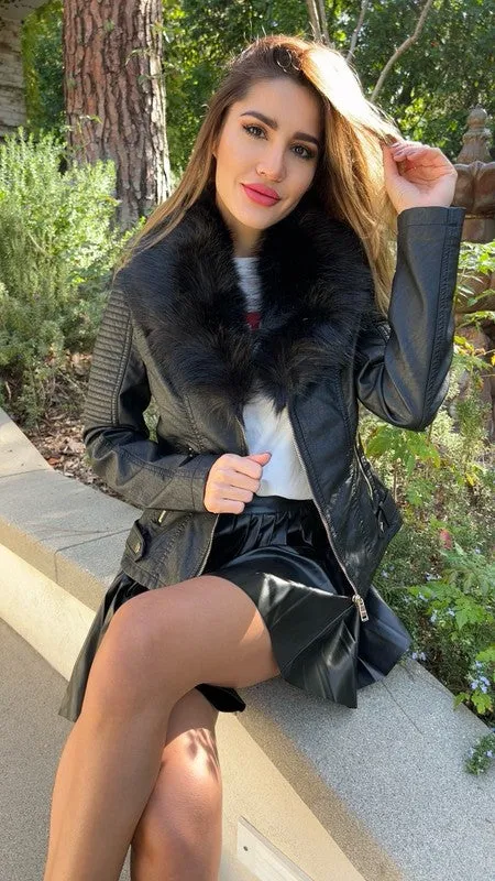 THE STARRY NIGHTS FAUX JACKET