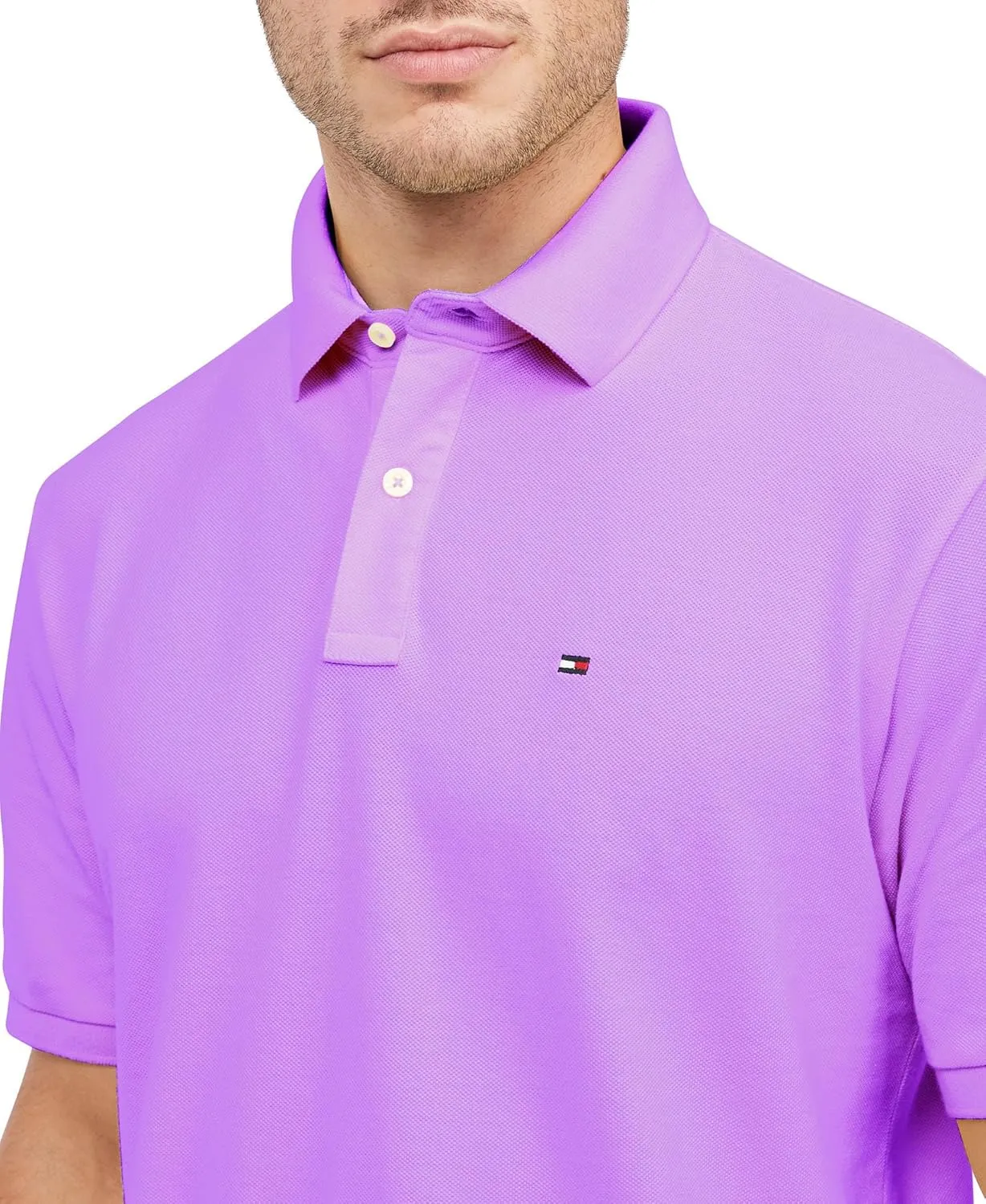 Tommy Hilfiger Men's Short Sleeve Cotton Pique Polo Shirt in Regular Fit