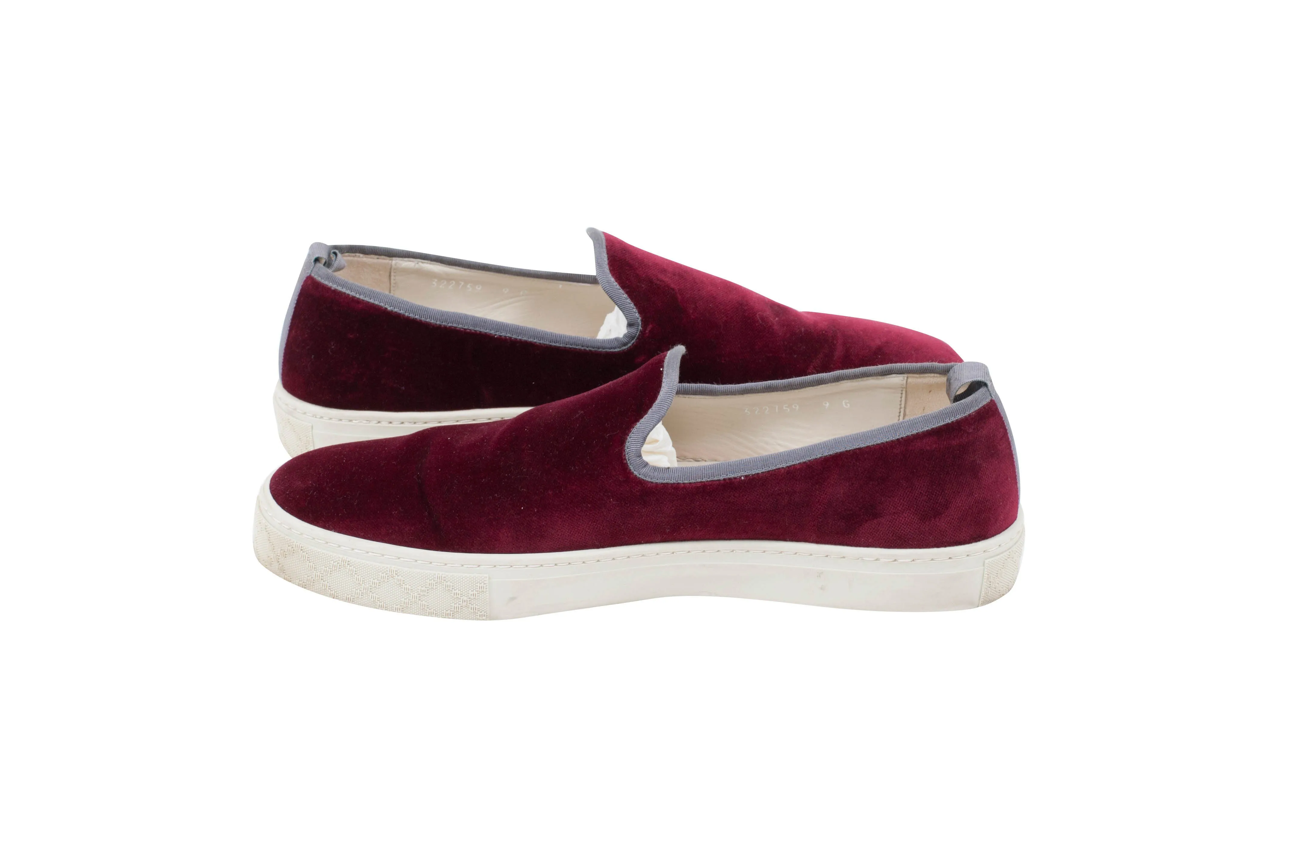 Velvet Slip On Sneakers