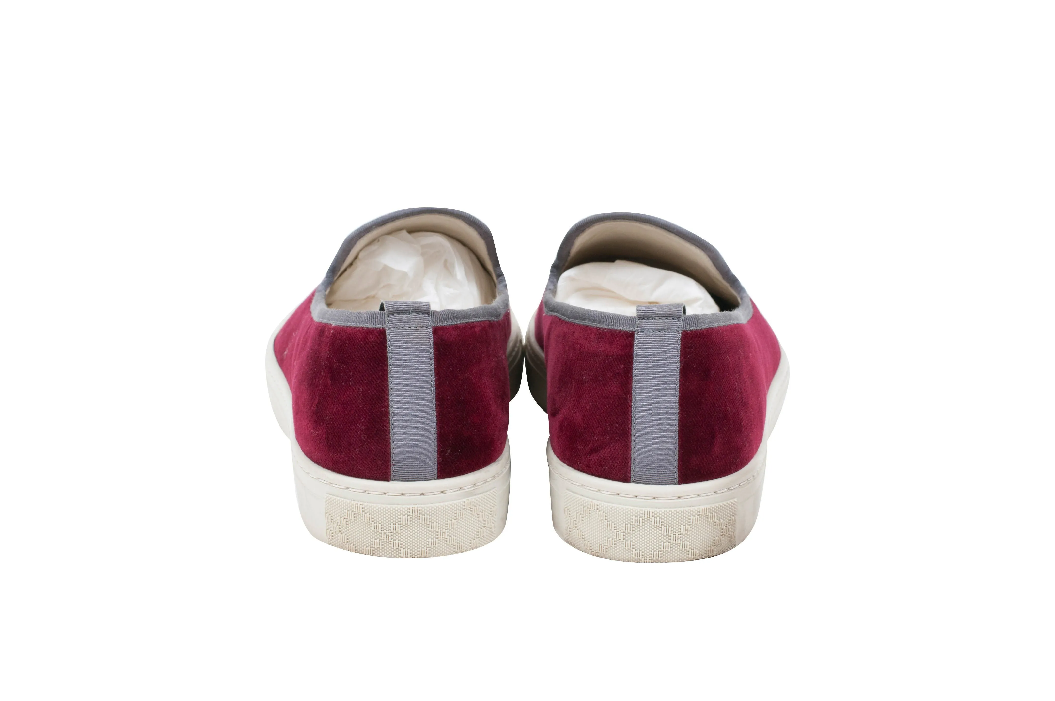 Velvet Slip On Sneakers