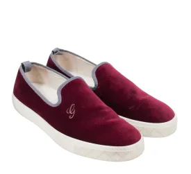 Velvet Slip On Sneakers