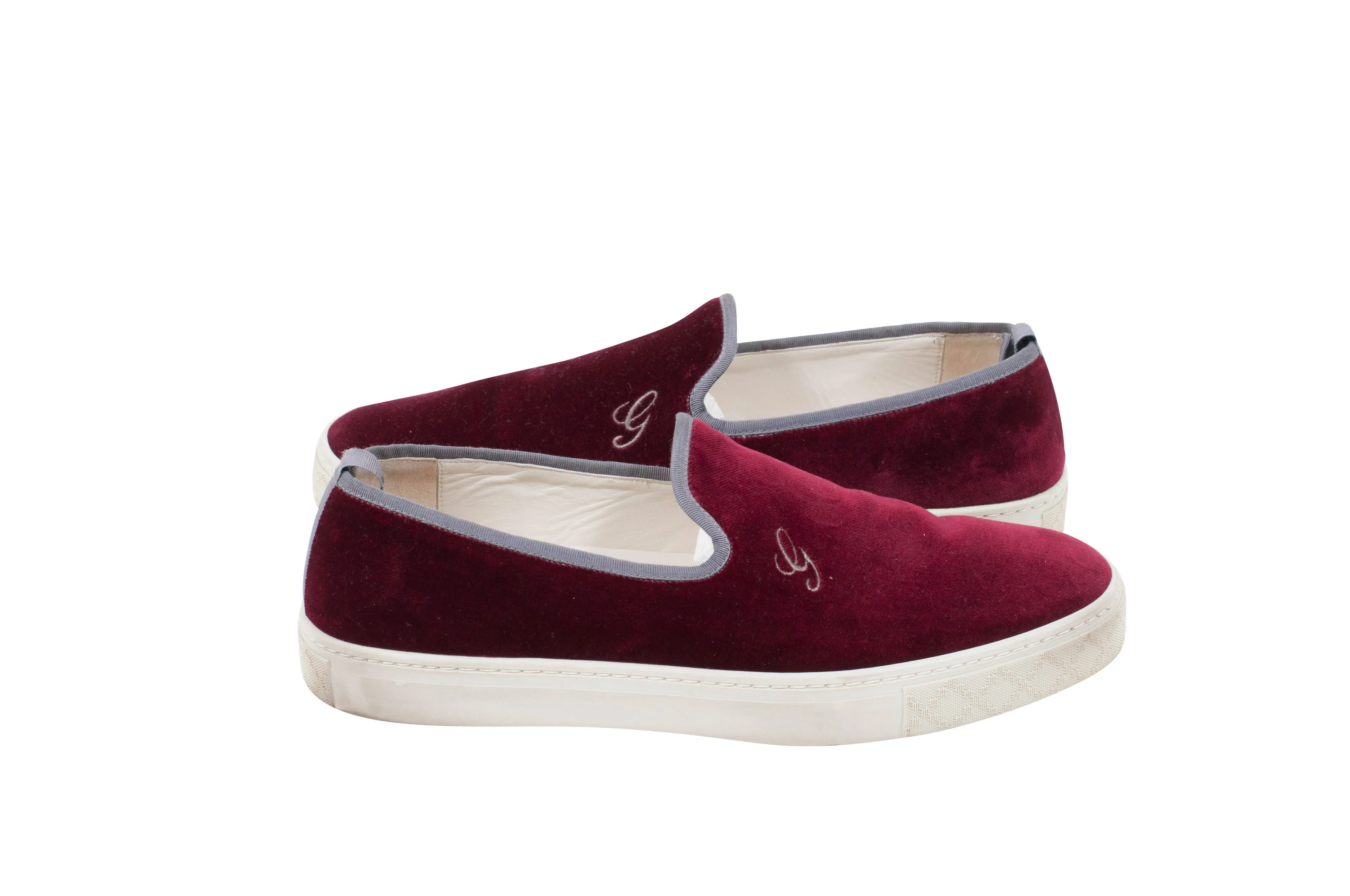Velvet Slip On Sneakers