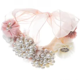 Vintage pearl bling necklace. Neck01