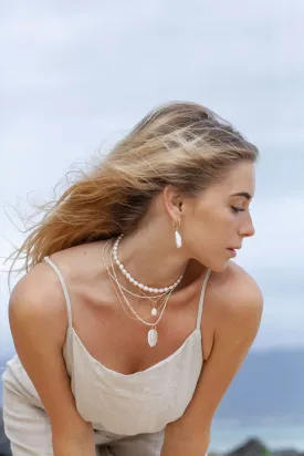 White Pearl Choker Necklace - Ala