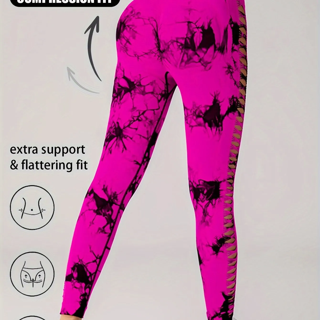 Women's Yoga Sports Workout Trousers Stretch Hollow Out Leggings
