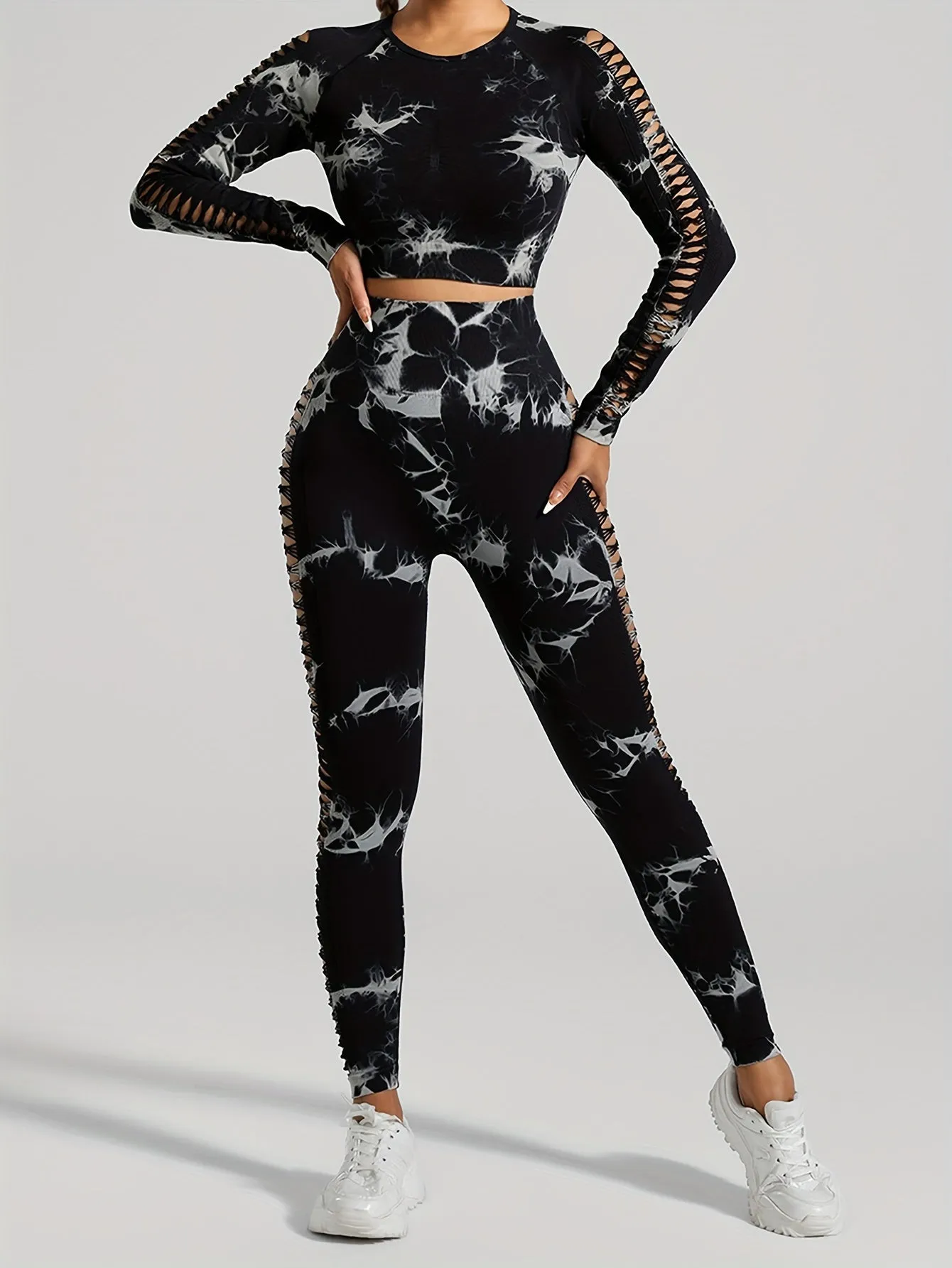 Women's Yoga Sports Workout Trousers Stretch Hollow Out Leggings