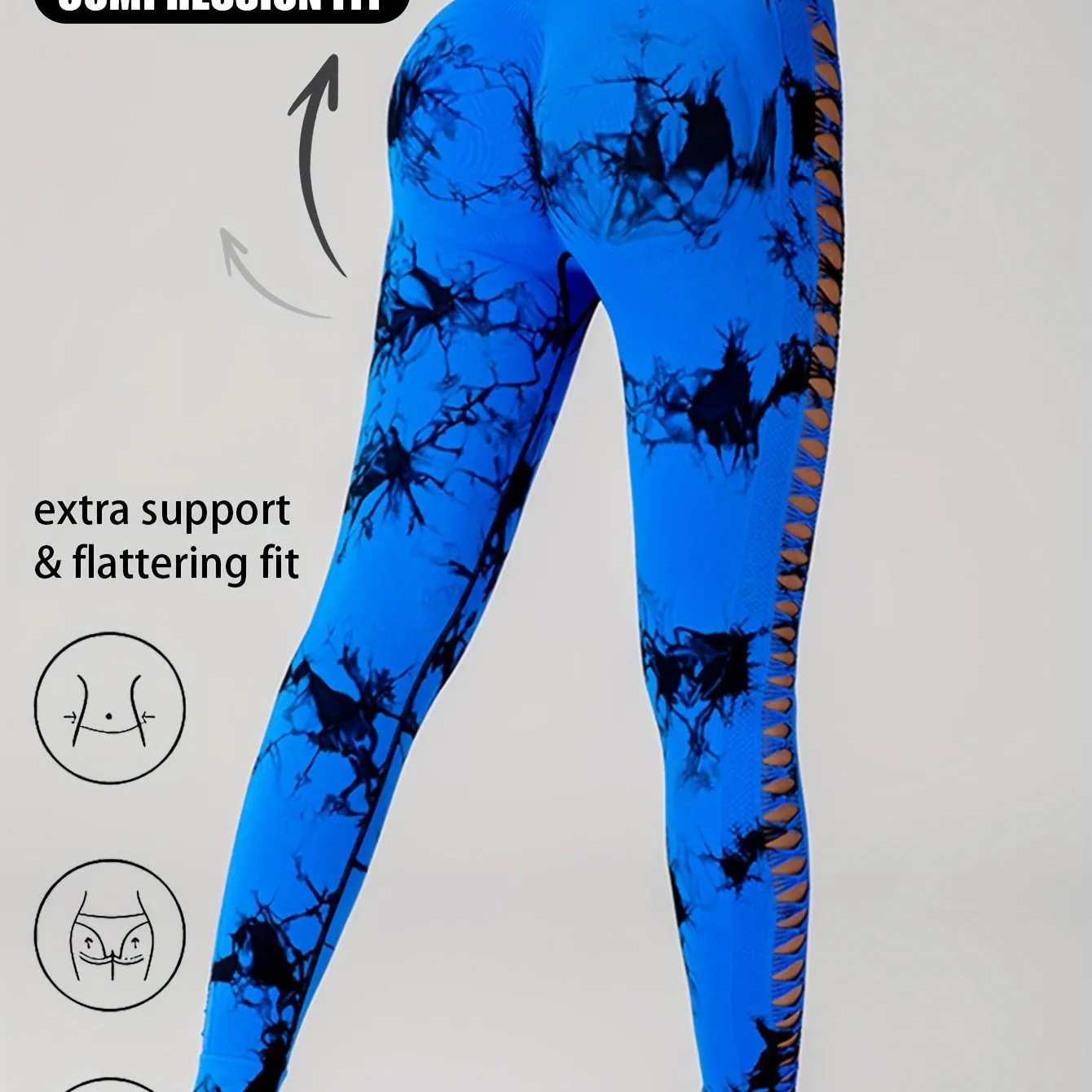 Women's Yoga Sports Workout Trousers Stretch Hollow Out Leggings