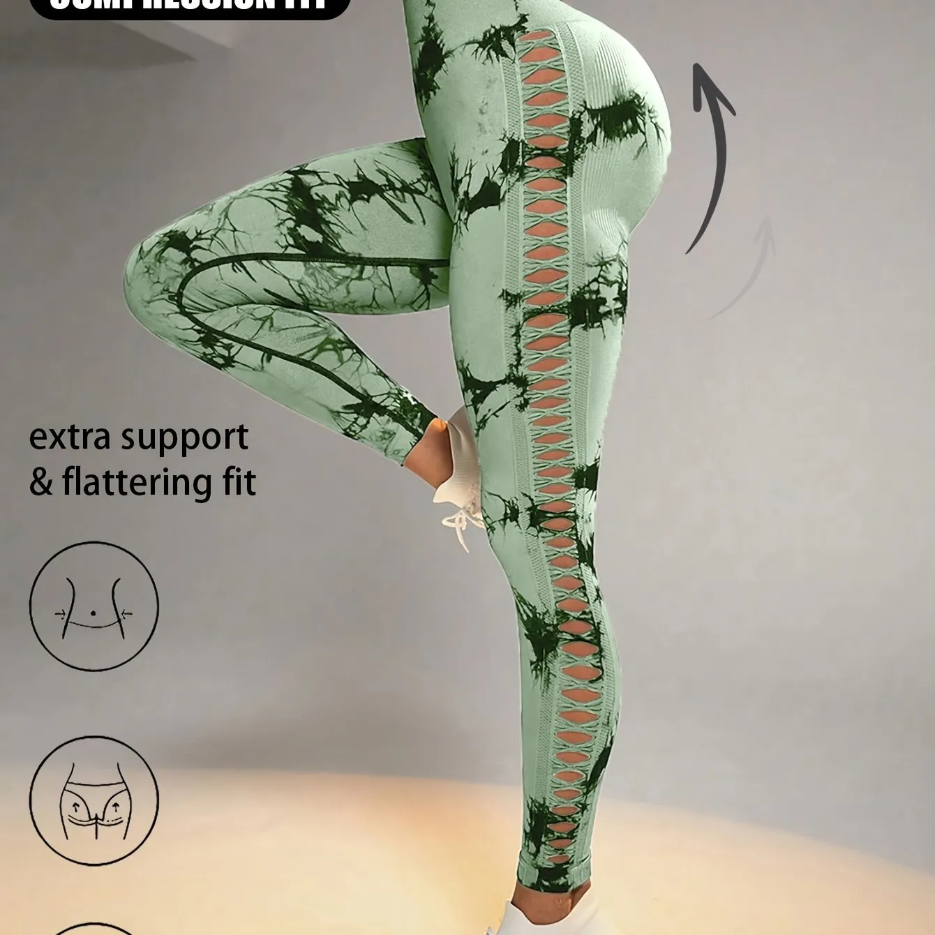 Women's Yoga Sports Workout Trousers Stretch Hollow Out Leggings